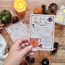 Charger l'image dans la galerie, Duo de cartes recette Latte Maple Spice + Pain Perdu
