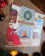 Charger l&#39;image dans la galerie, 🎄Au coin du feu❄️Carte de voeux🧣
